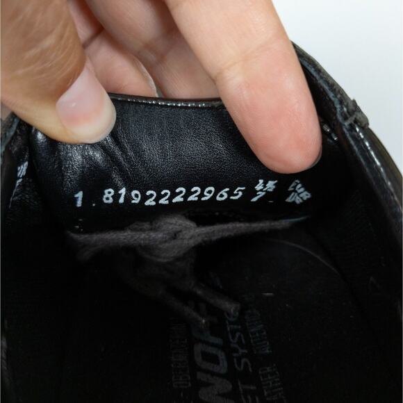 MEPHISTO Grey Rebeca Leather Runoff Air-Jet Lace Up Sneakers Women's 7 - Picture 9 of 9